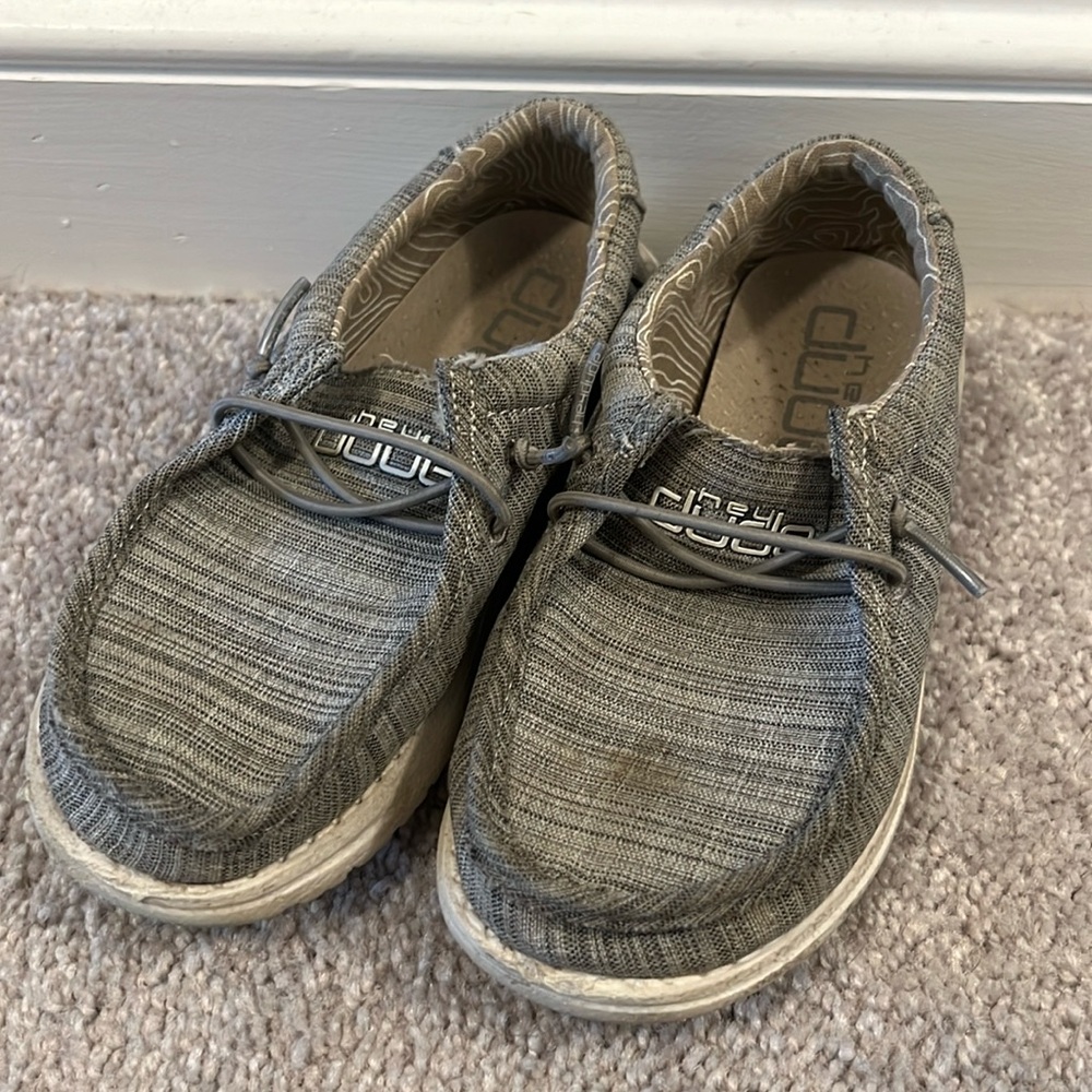 Hey Dude Kids Gray Sneakers